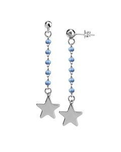 
Earrings with celestial crystals and final star
