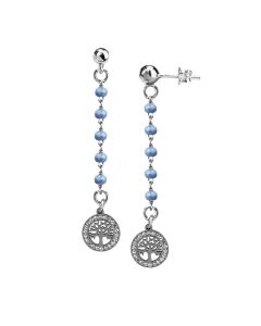 
Earrings with celestial crystals and tree of life