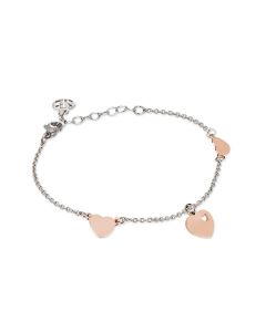 
Bracelet with pink hearts
