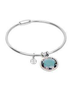 Rigid bracelet with crystal blue color London