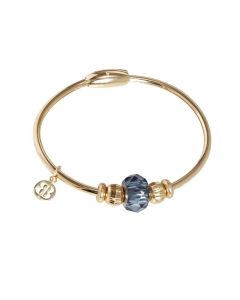 Bracelet with passing in Swarovski Crystal blue Montana