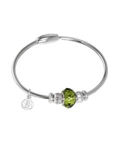 Bracelet with passing in Swarovski Crystal emerald