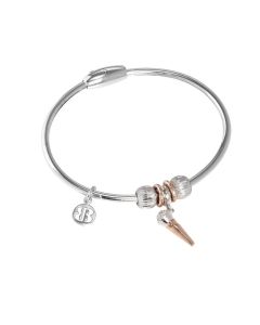 Bracelet with charm in the shape of a microphone
