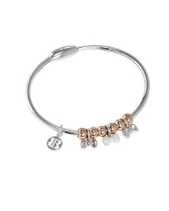 Bracelet with charm in the form of flakes