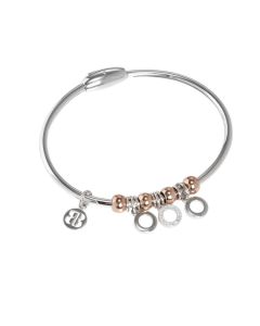 Bracelet with charm in the shape of circles