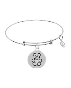 Bracelet with pendant "Stringimi forte" and teddy bear
