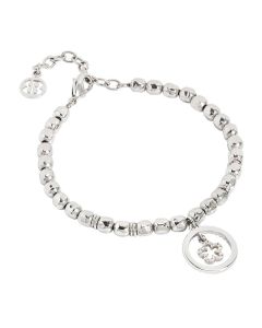 Bracelet beads with flower zirconate