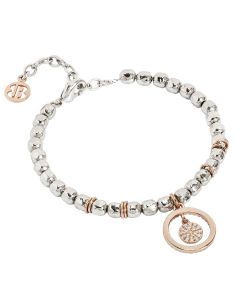 Bracelet beads with circle rosato and zircons