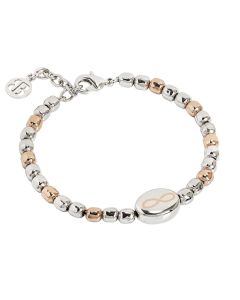 Bracelet beads bicolor with infinite laserato
