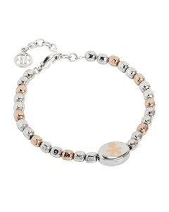 Bracelet beads bicolor with baby laserato