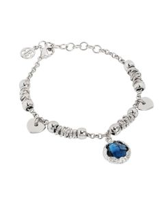 Bracelet With Faceted crystal blue London