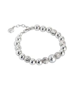 Bracelet with Swarovski pearl light gray