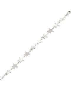 Bracelet with meshes in the form of stars