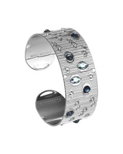 
Band bracelet with blue Swarovski