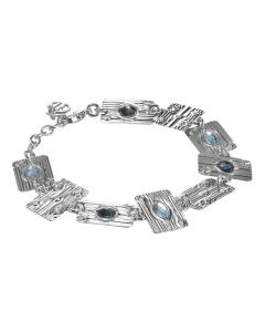 
Modular bracelet with blue Swarovski