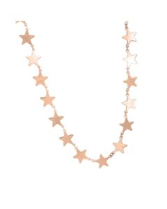 Pink necklace with stars