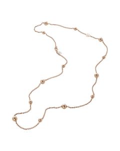 Long necklace with balls passing rosate