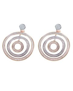 Earrings Pendant with three concentric circles