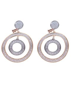 Earrings Pendant with two concentric circles