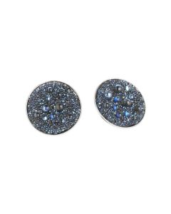 Earrings in the lobe surface with Swarovski galuchat moonlight