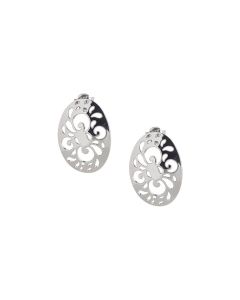 Earrings in the lobe with perforated surface