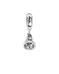 Charm with bell of zircons