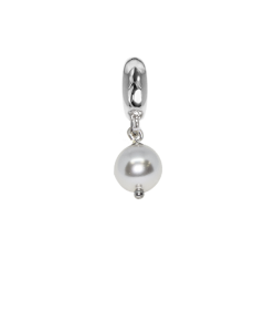 Charm with Swarovski pearl white