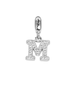 Charm with the letter M in zircons