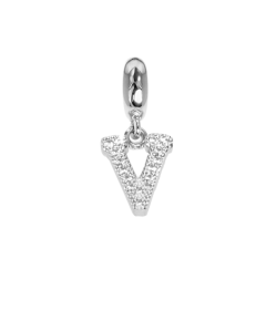 Charm with letter V in zircons