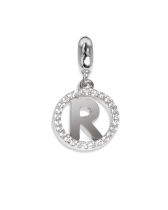Circular charm in zircons with letter R